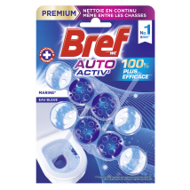 Bref - Blocs Wc Marine Eau Bleu Auto Activ' Premium Bref - Les 2 Blocs De 52g