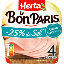 Jambon Sel Réduit Le Bon Paris Herta