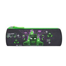 Trousse Scolaire Ronde Polyester - 22,5x7,3cm Minecraft
