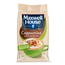 Maxwell House - Café Soluble Cappuccino Noisette Maxwell House - Le Paquet De 340g