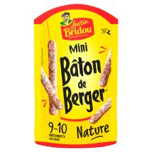 Justin Bridou - Saucisson Bâton De Berger Mini Nature Justin Bridou - Le Paquet De 10 Bâtonnets
