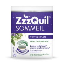 Zzzquil Sommeil - Complément Alimentaire Sommeil Nuuit Complète À La Mélatonine Zzzquil - La Boîte De 28 Comprimés