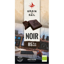 Grain De Sail - Tablette De Chocolat Noir 85% Bio Grain De Sail - La Tablette De 100g