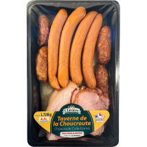 Claviere - Choucroute Garnie Cuite Claviere - La Barquette De 1,72kg