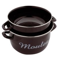 Marmite 24cm Acier Inoxydable Avec Couvercle Baumalu