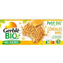 Biscuit Petit'dej Céréales Miel Gerble Bio