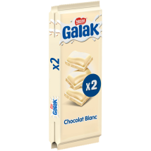 Galak - Tablette De Chocolat Blanc Galak - Les 2 Tablettes De 100g