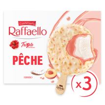 Glaces Bâtonnets Coco Pêche Et Hibiscus Raffaello