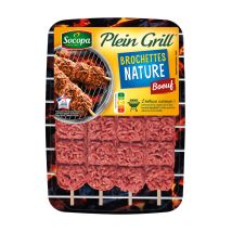Socopa - Brochette De Bœuf Haché Nature Socopa - La Barquette De 4 - 400g