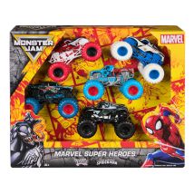 Spider-man die-cast 1:64 monster jam - Pack de 5 véhicules SPIN MATSER
