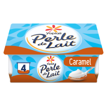 Perle De Lait - Spécialité Laitière Sur Lit De Caramel Perle De Lait - Les 4 Pots De 125g