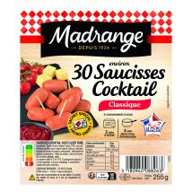 Saucisses Cocktail Cuites Goût Fumé Classique Madrange