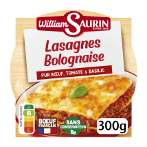 William Saurin - Plat Cuisiné Lasagnes Bolognaise William Saurin - La Barquette De 300g