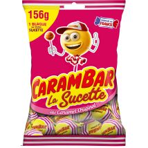 Carambar - Bonbons Sucettes Au Caramel Carambar - Le Sachet De 156g