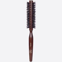 Brosse À Cheveux Ronde En Hêtre Massif 8 Rangs