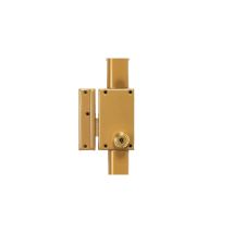 Serrure En Applique Verticale 3 Points Gauche Cylindre 47,5 Mm Or Pollux