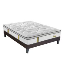Ensemble Matelas Ressorts Ensachés Et Sommier En Bois