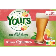 Bière Saveur Agrumes Sans Alcool 0,0% Yours