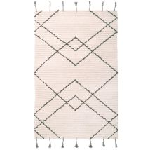 Tapis Coton Viktor Chocolat Par Nattiot - 135 X 190 Cm