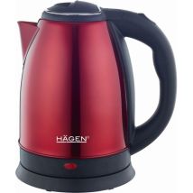 Bouilloire Électrique 1.8l Inox Sans Fil Rouge Hagen Ha5525-red