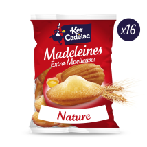 Ker Cadelac - Madeleines Extra Moelleuses Ker Cadelac - Le Paquet De 16 - 400 G