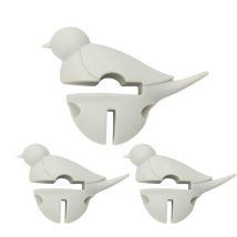 3 Repose-cuillère Petit Oiseau Blanc 3 En 1