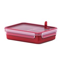 Emsa 517775 Boîte Hermétique Alimentaire 1,2 L Rouge, Transparent 1 Pièce(s)