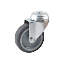 Roulette Œil Trou Pivotant Diamètre 50mm En Caoutchouc Gris Avl 552850l