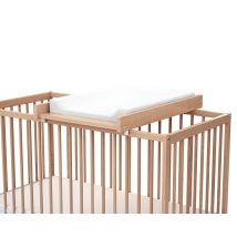 Webaby - Plan À Langer Amovible Mona Pour Lit Bébé En Bois 60 X 120 Cm