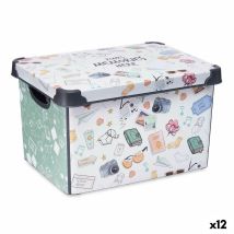 Boîte De Rangement Avec Couvercle Memories Jeunes 22 L Plastique 29 X 23,5 X 39 Cm (12 Unités)