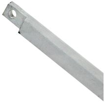 Tringle Carré En Applique 13x13x2500mm Acier Zingué Fuhr Vqv13v25