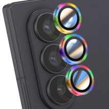 Protection D'objectif Caméra Pour Galaxy Z Fold 7 Triple Lentille Multicolore Enkay