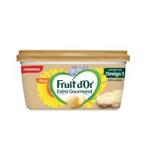 Fruit D'or - Margarine Oméga 3 Extra Gourmand Sans Huile De Palme 100% Végétal Fruit D'or - Le Paquet De 450g