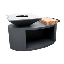 Brasero G3 Graphite Plaque Acier Carbone - Artiss