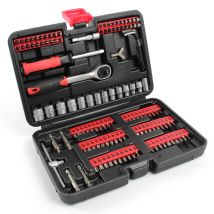Xpotool Kit De Clés À Douille Et Bits 130 Pcs Avec Cliquet Réversible 6,3mm (1/4") Set Avec 104 Bits