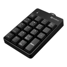 Clavier Numerique Sandberg, Usb, Noir