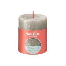 Bolsius Bougie Gris 25% Cire Végétale Mèche Coton