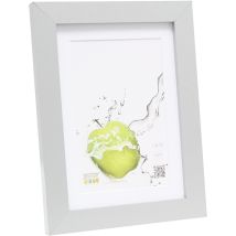 Deknudt Cadre Photo 20x30 Bois Argent Avec Passepartout