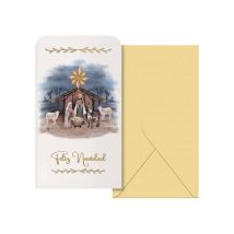 Lot De 6 Cartes De Vœux/portefeuilles De Noël Dohe Maria Avec Enveloppe - Format 9x16cm - Papier Offset - Imprime
