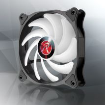 Raijintek Eos 12 Rbw Add Carte-mère, Processeur Ventilateur 12 Cm Noir, Blanc 2 Pièce(s)