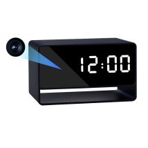 Réveil Caméra Espion Full Hd Vision Nocturne Wifi Grand Angle Télécommande + Sd 128go Yonis