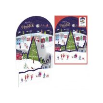 Cartes De Vœux Pop-up Dohe Christmas Morning, Lot De 6, Avec Enveloppe, Imprimees En Couleur