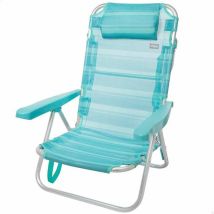 Chaise Pliante Color Baby Mediterran Turquoise Aluminium Blanc