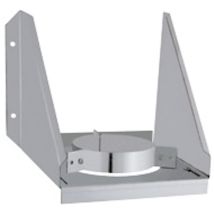 Support Mural Réglable – Pour Conduit Flexible Isolé Ø130/190 Mm – Plage 60 À 110 Mm – Finition Galva