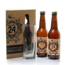 Coffret De 2 Bières + 1 Verre Brasserie Artisanale De Sarlat 2x33cl