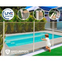 Barrière Piscine Démontable Securipool Sable 2m 130cm Nf P90-306 Lne fixations 16mm