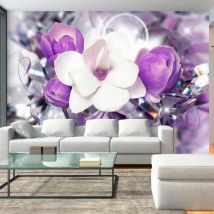 Papier Peint Impératrice Violette - 400 X 280 Cm
