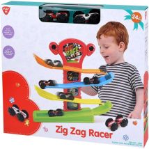 Circuit Zig Zag Playgo Avec 2 Voitures De Course