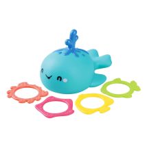 Ensemble De Jouets De Bain Baleine Avec 5 Anneaux Colorés Pour Enfants