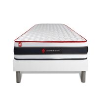 Ensemble Sommier + Matelas Energy Ressorts Ensaches Et Memoire De Forme 90x190